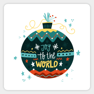 Joy To The World Ball Magnet